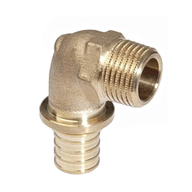 Угольник PE-X бр RX+ Дн16х1/2" НР RAUTITAN Rehau 14563471001